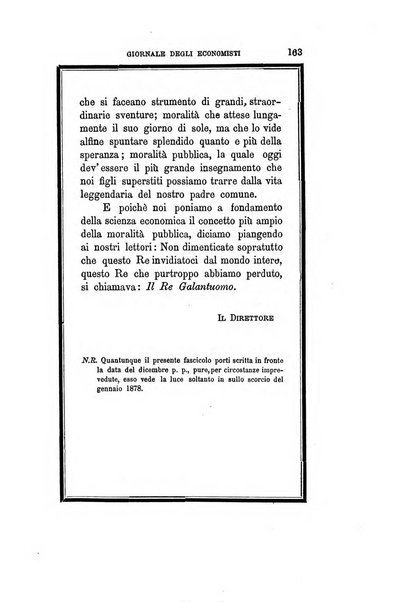 Giornale degli economisti organo dell'Associazione per il progresso degli studi economici