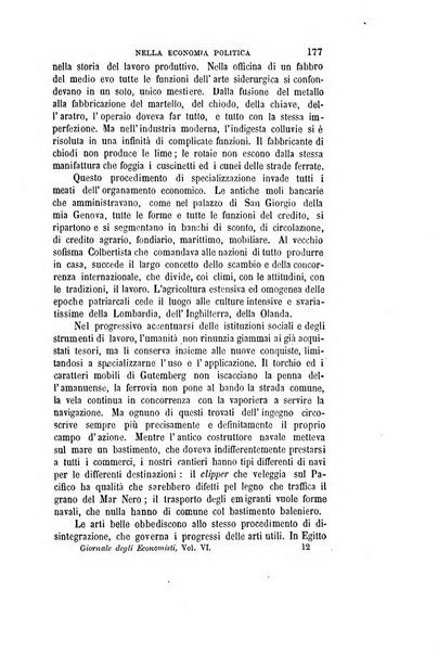 Giornale degli economisti organo dell'Associazione per il progresso degli studi economici