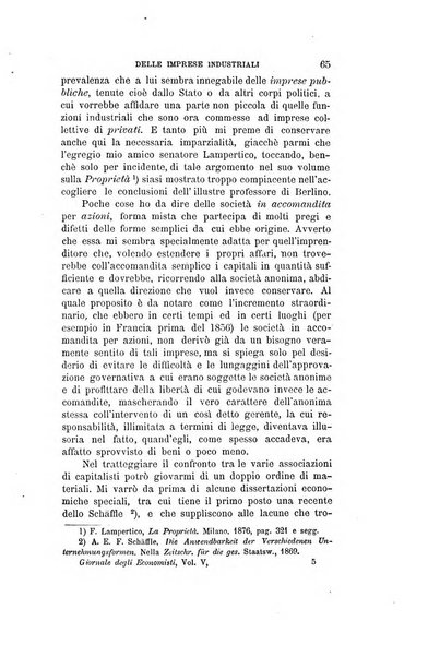 Giornale degli economisti organo dell'Associazione per il progresso degli studi economici