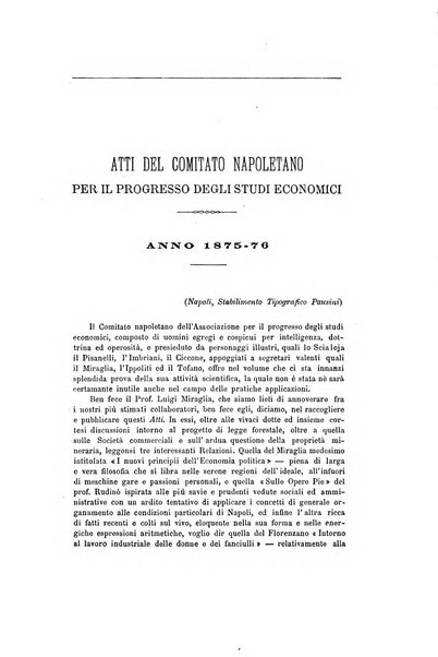 Giornale degli economisti organo dell'Associazione per il progresso degli studi economici