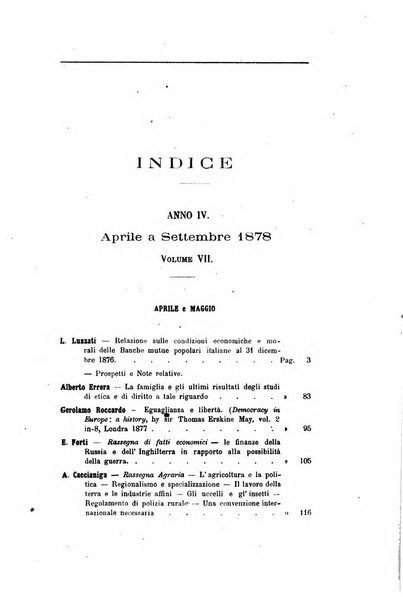 Giornale degli economisti organo dell'Associazione per il progresso degli studi economici