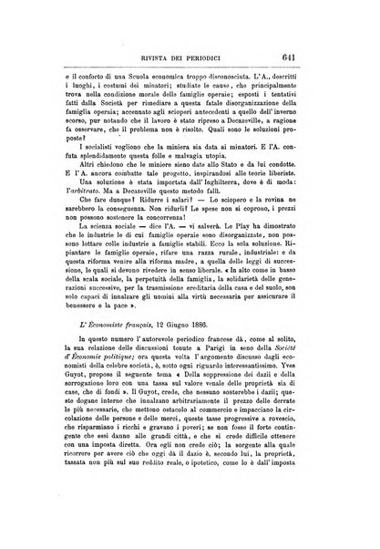 Giornale degli economisti organo dell'Associazione per il progresso degli studi economici