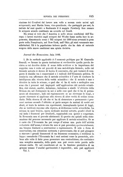 Giornale degli economisti organo dell'Associazione per il progresso degli studi economici