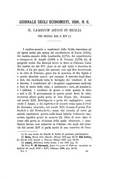 Giornale degli economisti organo dell'Associazione per il progresso degli studi economici