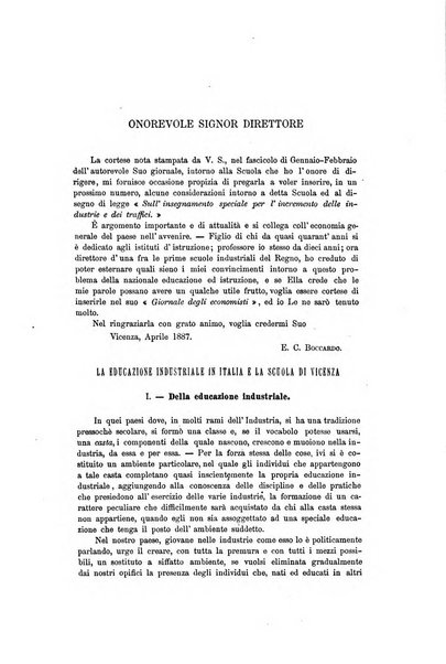 Giornale degli economisti organo dell'Associazione per il progresso degli studi economici