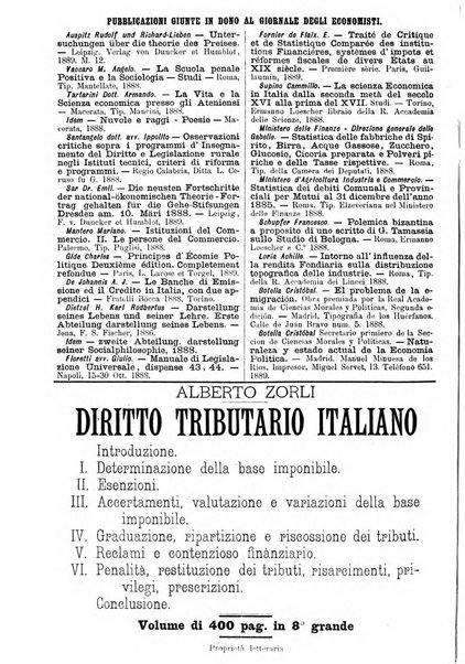 Giornale degli economisti organo dell'Associazione per il progresso degli studi economici