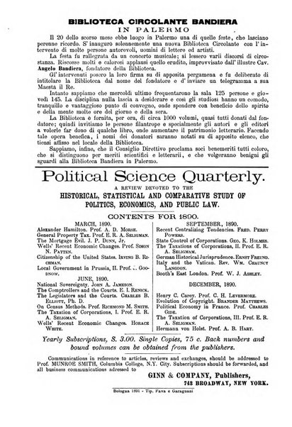 Giornale degli economisti organo dell'Associazione per il progresso degli studi economici