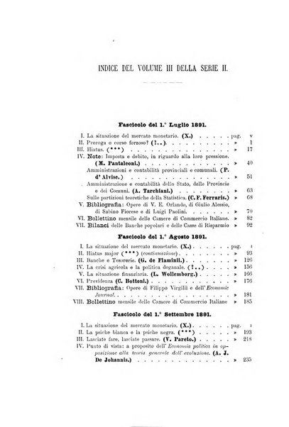 Giornale degli economisti organo dell'Associazione per il progresso degli studi economici