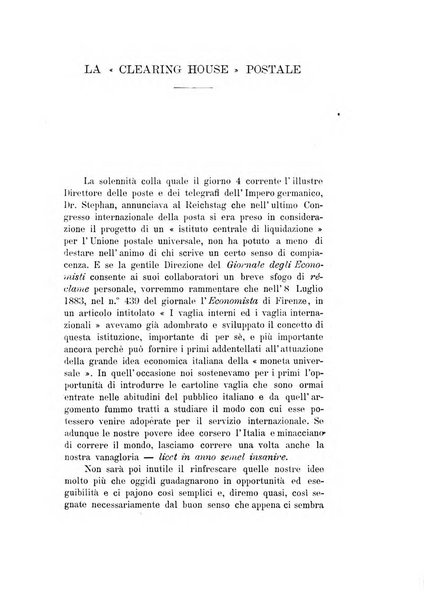 Giornale degli economisti organo dell'Associazione per il progresso degli studi economici