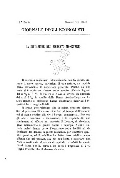 Giornale degli economisti organo dell'Associazione per il progresso degli studi economici