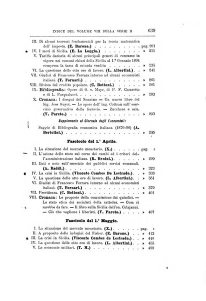 Giornale degli economisti organo dell'Associazione per il progresso degli studi economici