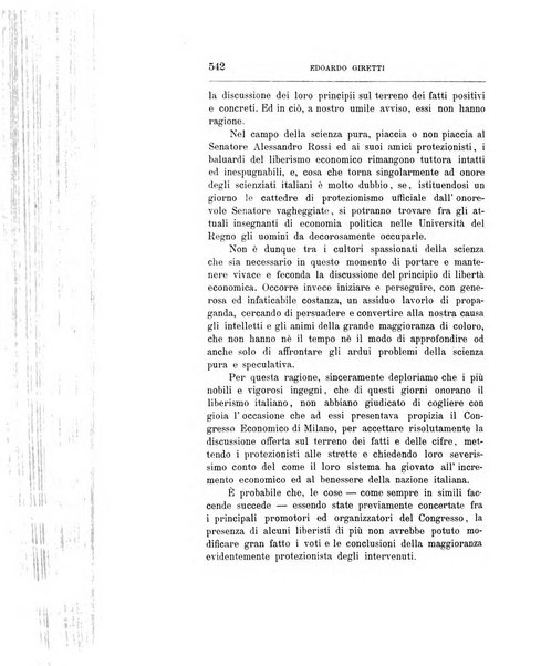 Giornale degli economisti organo dell'Associazione per il progresso degli studi economici