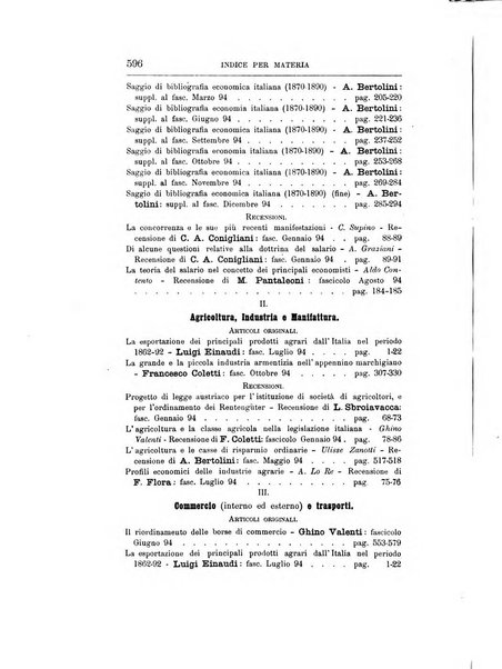 Giornale degli economisti organo dell'Associazione per il progresso degli studi economici