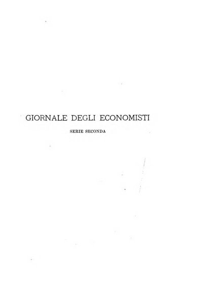 Giornale degli economisti organo dell'Associazione per il progresso degli studi economici