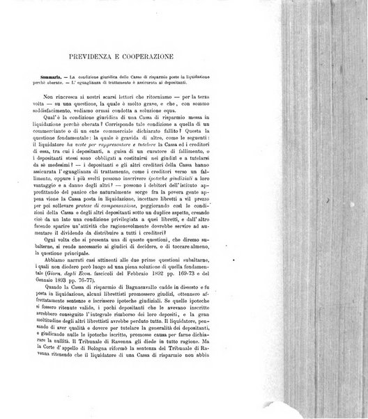 Giornale degli economisti organo dell'Associazione per il progresso degli studi economici