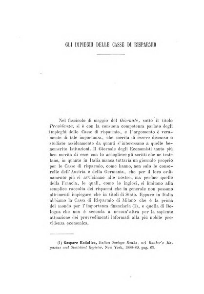 Giornale degli economisti organo dell'Associazione per il progresso degli studi economici