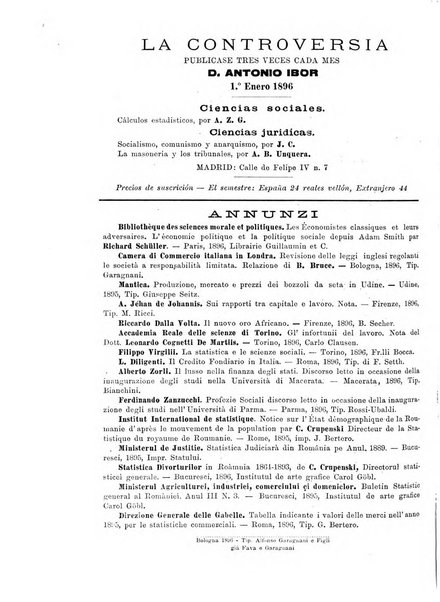 Giornale degli economisti organo dell'Associazione per il progresso degli studi economici