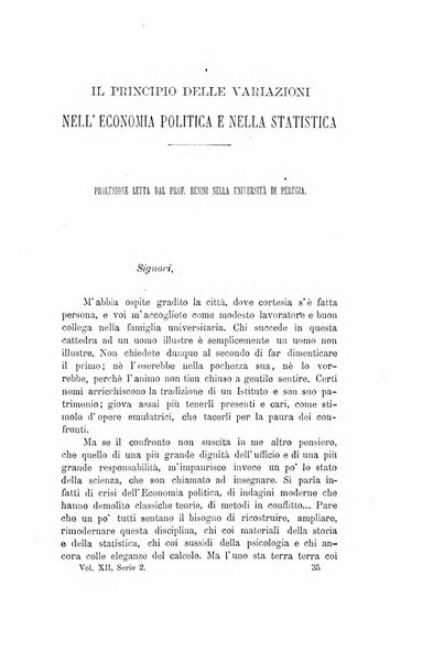 Giornale degli economisti organo dell'Associazione per il progresso degli studi economici