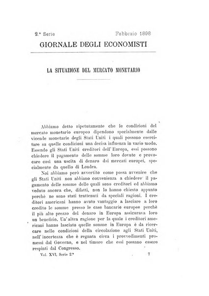 Giornale degli economisti organo dell'Associazione per il progresso degli studi economici