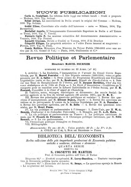 Giornale degli economisti organo dell'Associazione per il progresso degli studi economici