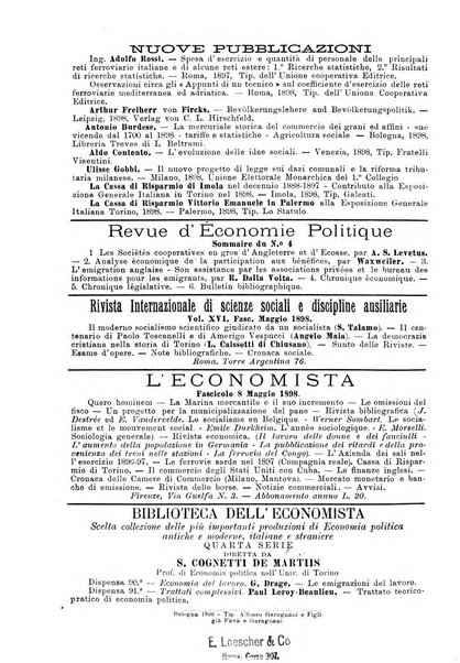 Giornale degli economisti organo dell'Associazione per il progresso degli studi economici