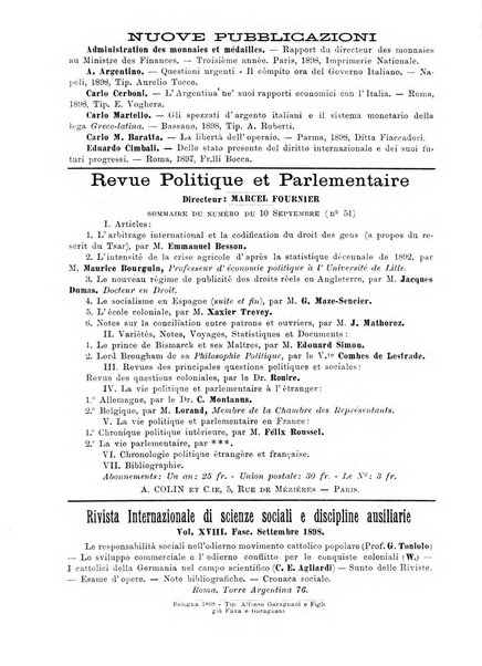 Giornale degli economisti organo dell'Associazione per il progresso degli studi economici