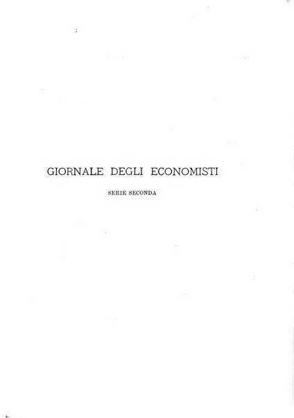 Giornale degli economisti organo dell'Associazione per il progresso degli studi economici