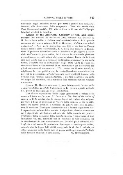 Giornale degli economisti organo dell'Associazione per il progresso degli studi economici