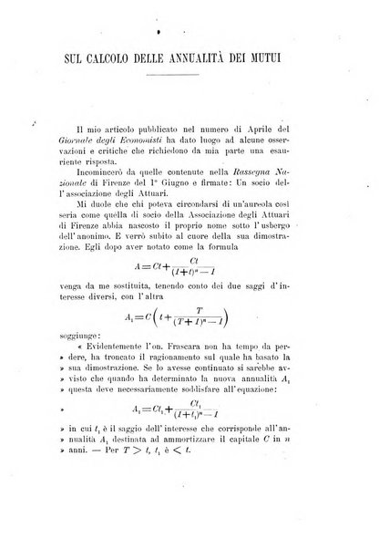 Giornale degli economisti organo dell'Associazione per il progresso degli studi economici