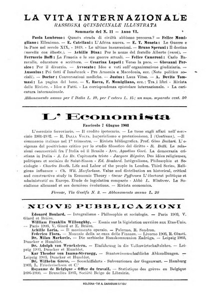 Giornale degli economisti organo dell'Associazione per il progresso degli studi economici