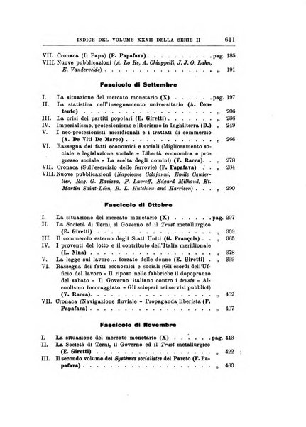 Giornale degli economisti organo dell'Associazione per il progresso degli studi economici