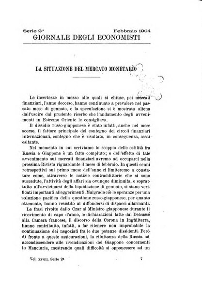 Giornale degli economisti organo dell'Associazione per il progresso degli studi economici