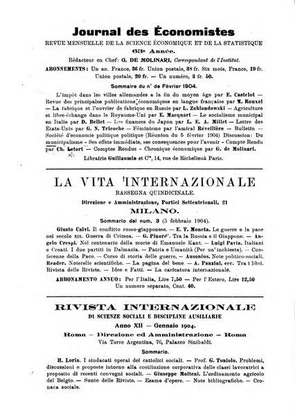 Giornale degli economisti organo dell'Associazione per il progresso degli studi economici