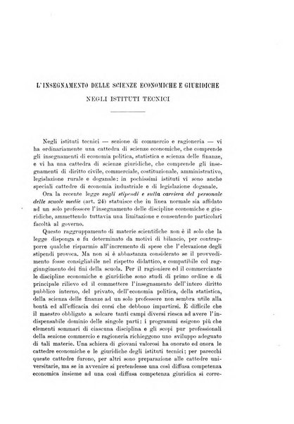 Giornale degli economisti organo dell'Associazione per il progresso degli studi economici