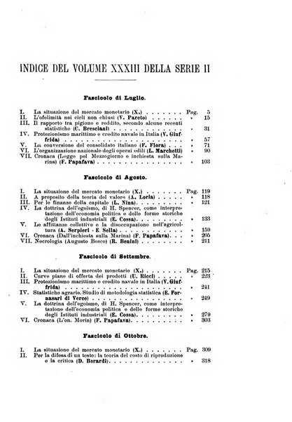 Giornale degli economisti organo dell'Associazione per il progresso degli studi economici