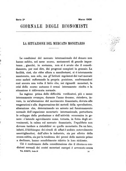 Giornale degli economisti organo dell'Associazione per il progresso degli studi economici