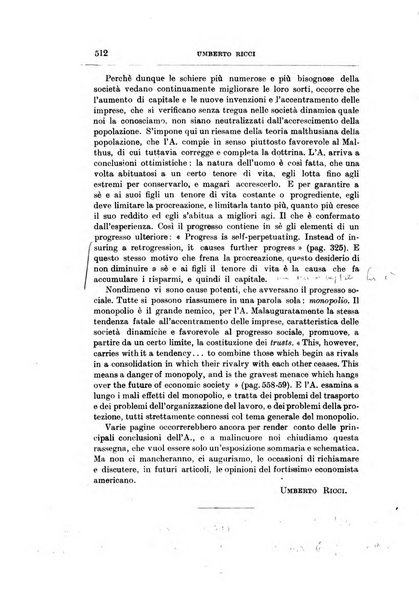 Giornale degli economisti organo dell'Associazione per il progresso degli studi economici