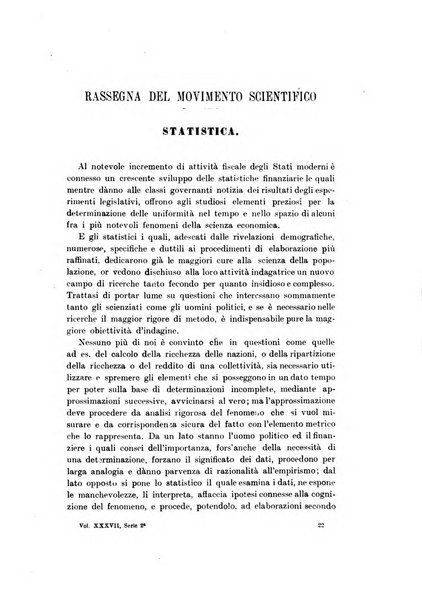 Giornale degli economisti organo dell'Associazione per il progresso degli studi economici