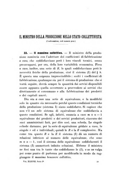 Giornale degli economisti organo dell'Associazione per il progresso degli studi economici