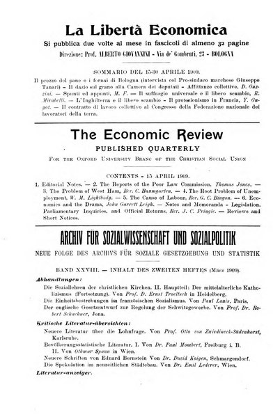 Giornale degli economisti organo dell'Associazione per il progresso degli studi economici