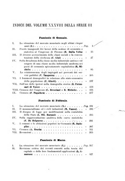 Giornale degli economisti organo dell'Associazione per il progresso degli studi economici