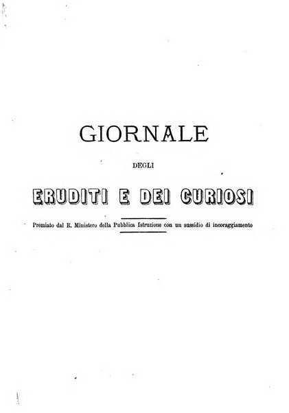 Giornale degli eruditi e curiosi