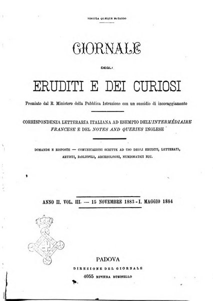 Giornale degli eruditi e curiosi