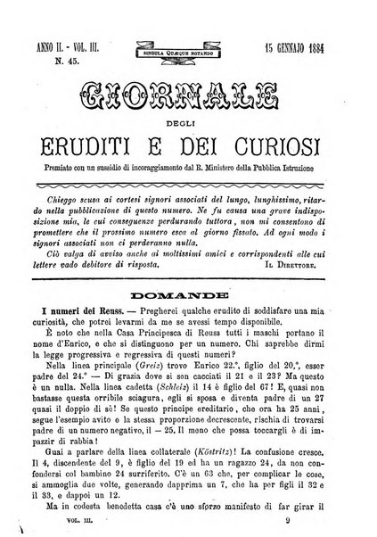 Giornale degli eruditi e curiosi