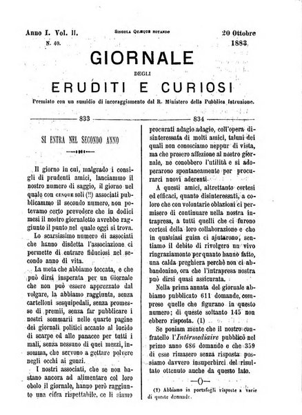 Giornale degli eruditi e curiosi