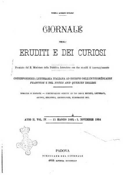 Giornale degli eruditi e curiosi