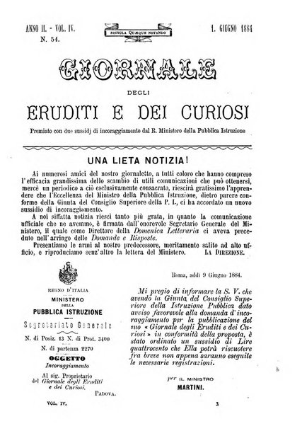 Giornale degli eruditi e curiosi