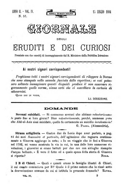 Giornale degli eruditi e curiosi