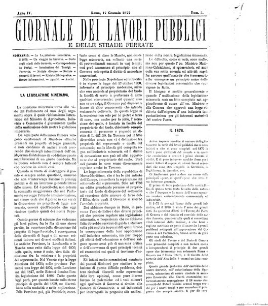 Giornale dei lavori pubblici e delle strade ferrate