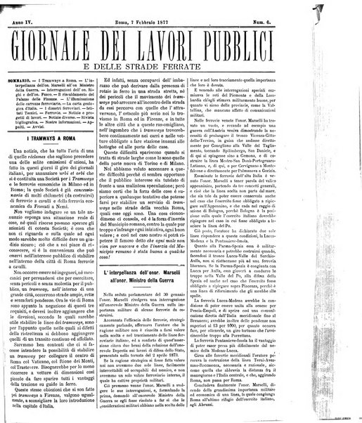 Giornale dei lavori pubblici e delle strade ferrate